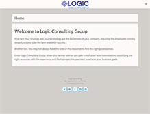 Tablet Screenshot of logicconsultinggroup.net